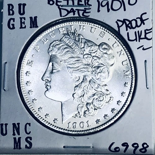 1901 O BU GEM MORGAN SILVER DOLLAR UNC MS+++ U.S. MINT RARE COIN 6998