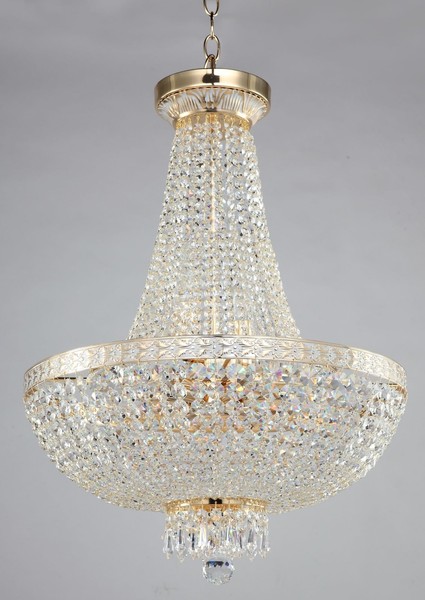 Gold Glamour Klassisch Kristall Leuchter Kronleuchter 8Xe14/60W IP20-image