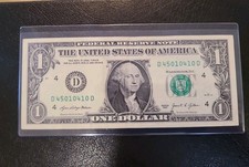 2021 $1 Cool Serial Number & Trinary Full House DD BLOCK