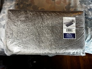 Yafa Home Fashion 1 Piece Solid Microfiber Soft Bathmat 17" x 59" Grey NWT