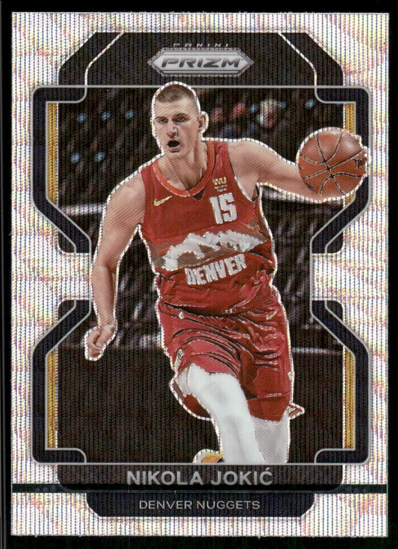 2021-22 Panini Prizm #32 Nikola Jokic Silver Wave