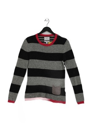 Antoni & Alison Women's Jumper S Multi Striped 100% Cashmere Round Neck Pullover