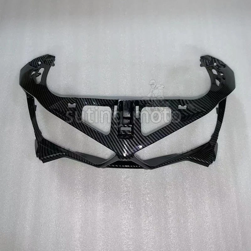 Carenado de cubierta de faros de nariz superior de fibra de carbono para Yamaha 2014-2018 YZF R25 R3 Foto 4 de 4