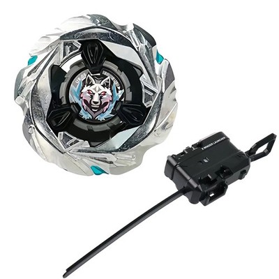 Beyblade X Series UX-08 Starter Silver Wolf Metal Fusion Gyro with Launcher Gift