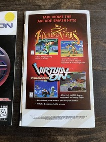 Sega Saturn Instruction Manual Lot of 3 Tempest 2000, Amok, Defcon 5 Regi Card