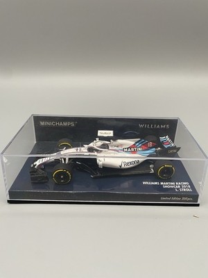 Minichamps F1 1:43 Williams Martini Racing Lance Stroll Showcar 2018 Limited
