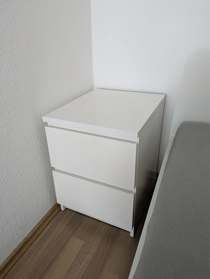 IKEA MALM 2-Drawer Chest, White, 40x55 cm