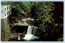 c1960 Youngstown Ohio Vintage Postcard Old Mill Lanterman Falls Mill Creek Park