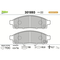 1X Bremsbelagsatz, Scheibenbremse Valeo 301893 Passend FüR Mitsubishi