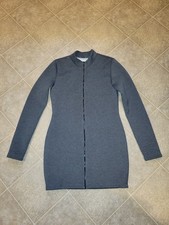 Fashion Nova "Not Going Under" Zipper Front Charcoal Mini Dress Women Size 1X