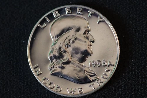 1958 PROOF Franklin Half Dollar 90% Silver *BF06