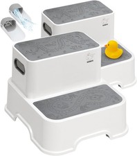 Toddler Step Stool Bathroom Sink 2 Pack Kids Step Stools Toilet Potty Training