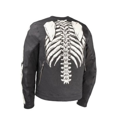 Icon Crestfallen Jacket - Denim Black Bones - Men's Size 2XL 2820
