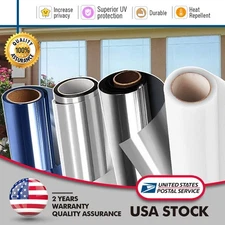 One Way Mirror Tint Window Film Privacy Protect UV Reflective Sun Block For Home