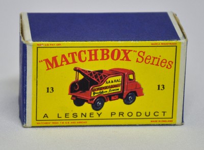 MATCHBOX Series Lesney Wreck Truck No 13 Sammlerstück