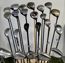 Wholesale Lot of 24 Golf Clubs - Drivers, Woods, Hybrids and Single Irons