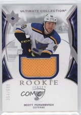 2021 Upper Deck Ultimate Collection Rookies Jersey 354/699 Scott Perunovich a4e