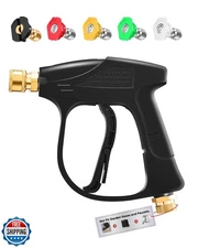 Saker High Pressure Washer Gun with 5 Color Quick Connect Power Washer Spraye