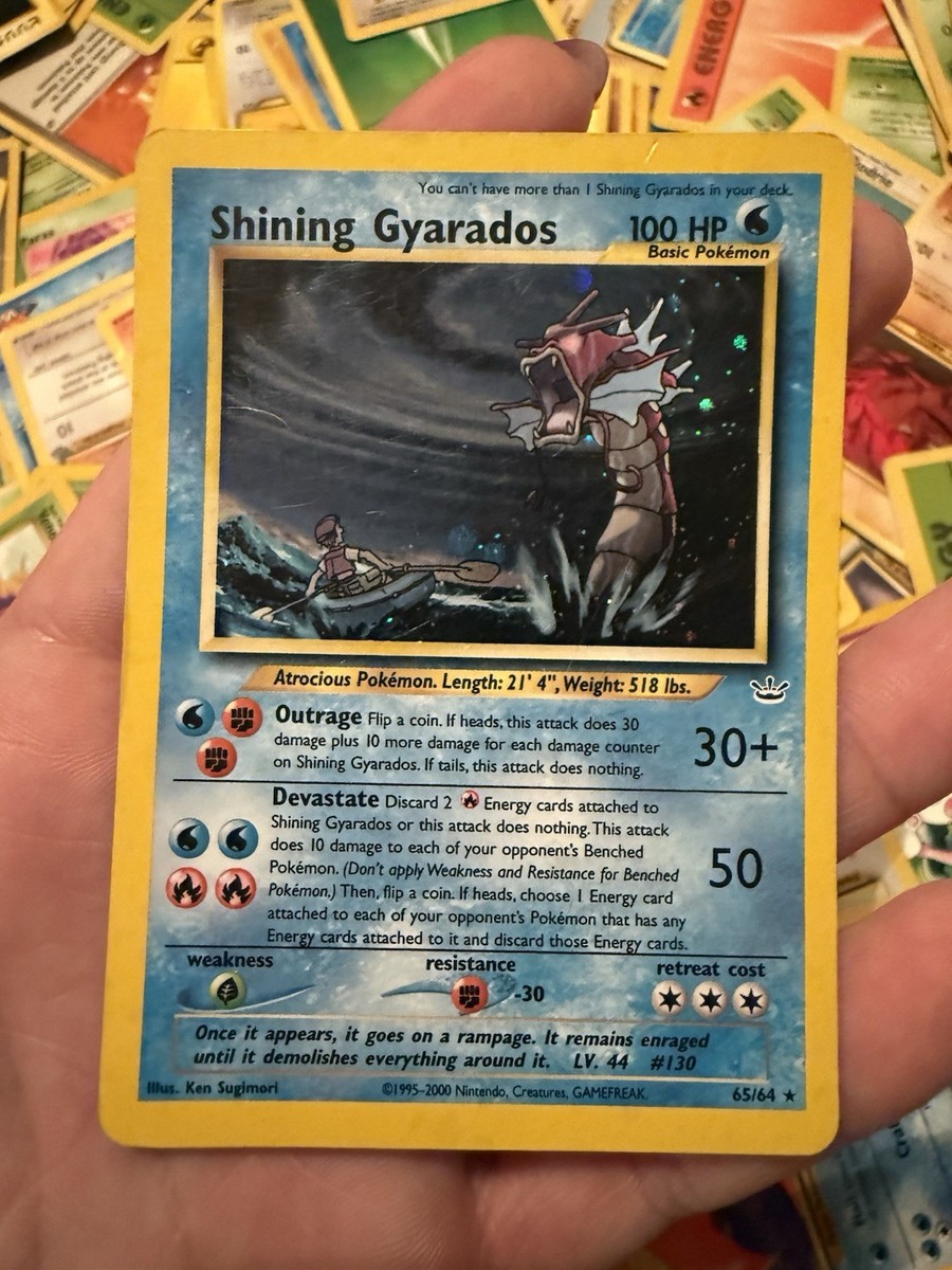 Pokémon TCG Shining Gyarados Neo Revelation 65/64 Secret Rare HOLO