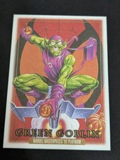 2024 SkyBox Marvel Masterpieces '92 Platinum Card #36 Canvas Green Goblin