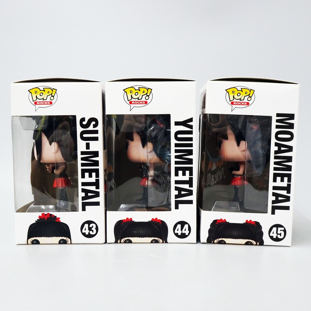 FUNKO POP! ROCKS BABYMETAL SU #43 YUI #44 MOA #45 SET OF 3 Vinyl