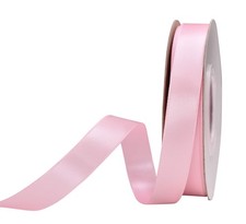 Light Pink Double Face Satin Ribbon 5/8 Inch 25 Yards Baby Pink Ribbon for Gi...