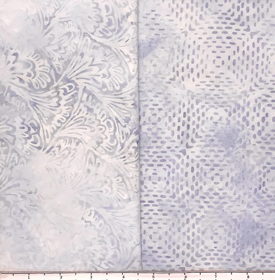 Lote 11 cuartos de grasa gris claro #15 tela Batik Lunn paquete FQ algodón hecho a mano Foto 4 de 4