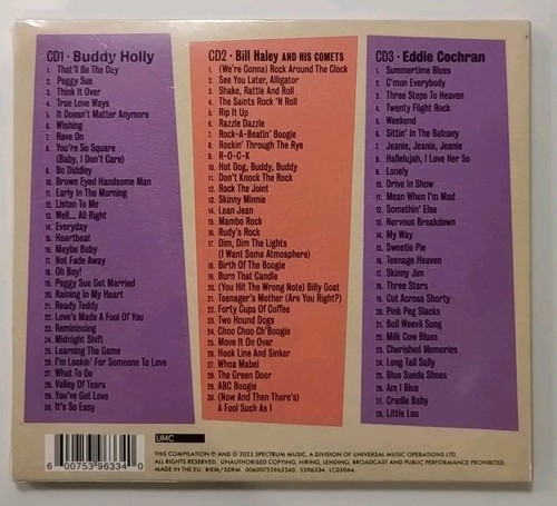 Dreamboats & Petticoats - Buddy Holly / Bill Haley / Eddie Cochran (CD, 2022) - Picture 2 of 2