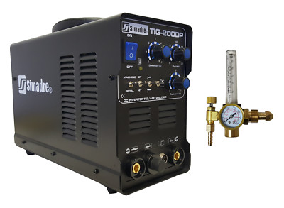 TIG MMA PULSE WELDER SIMADRE 200A TIG200DP 110/220V DC WELDING MACHINE ARGON REG