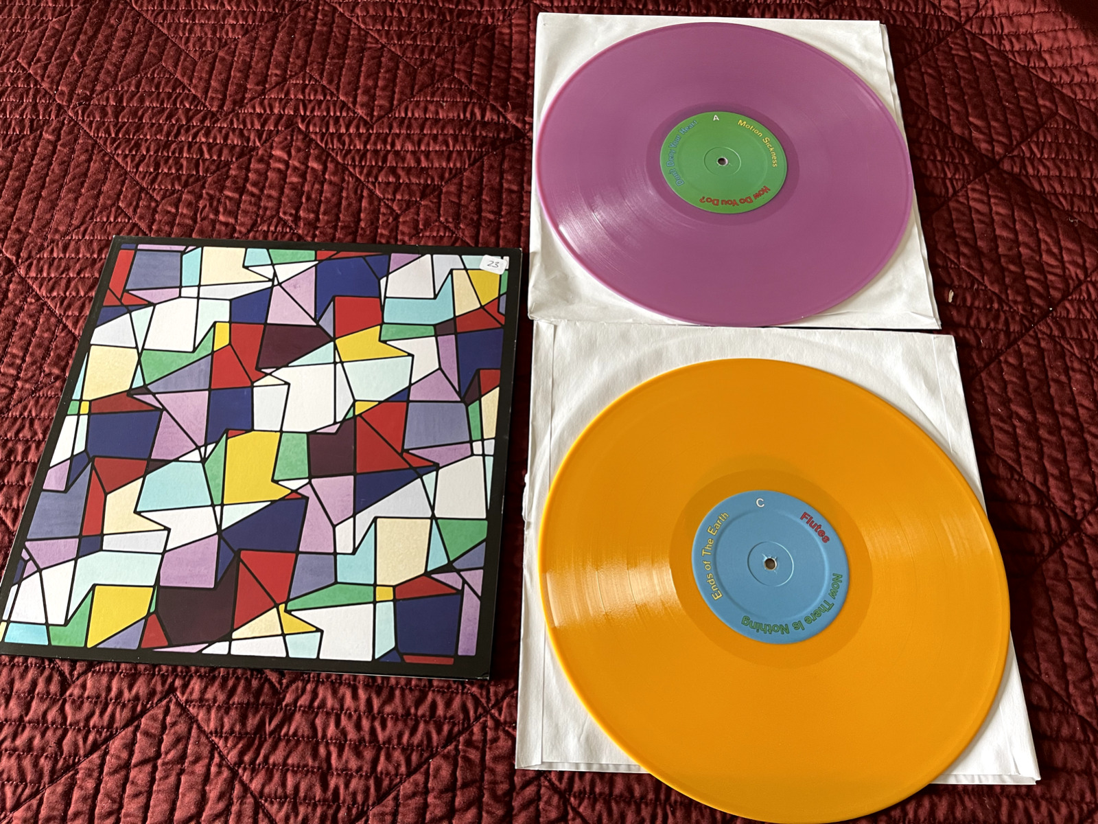 Hot Chip - In Our Heads yellow/Lavender colored 2x 12"  VINYL LP Domino – DNO328