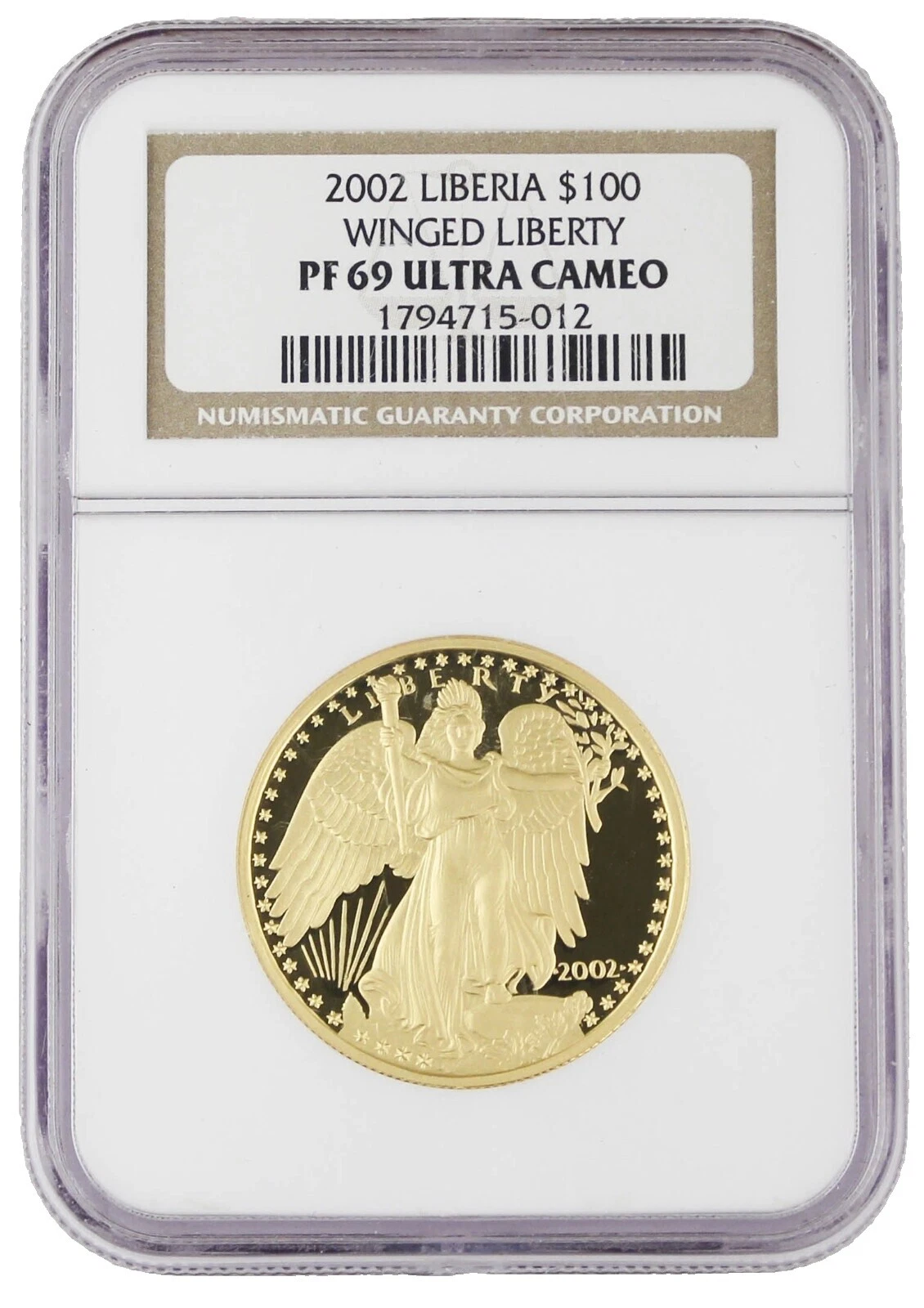 1 oz Precious Metal Content per Unit 2002 Gold Bullion Coins