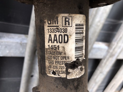 VAUXHALL ASTRA J MK6 2011 1.7 DIESEL FRONT RIGHT DRIVER SIDE SUSPENSION LEG #1A - Picture 9 of 9