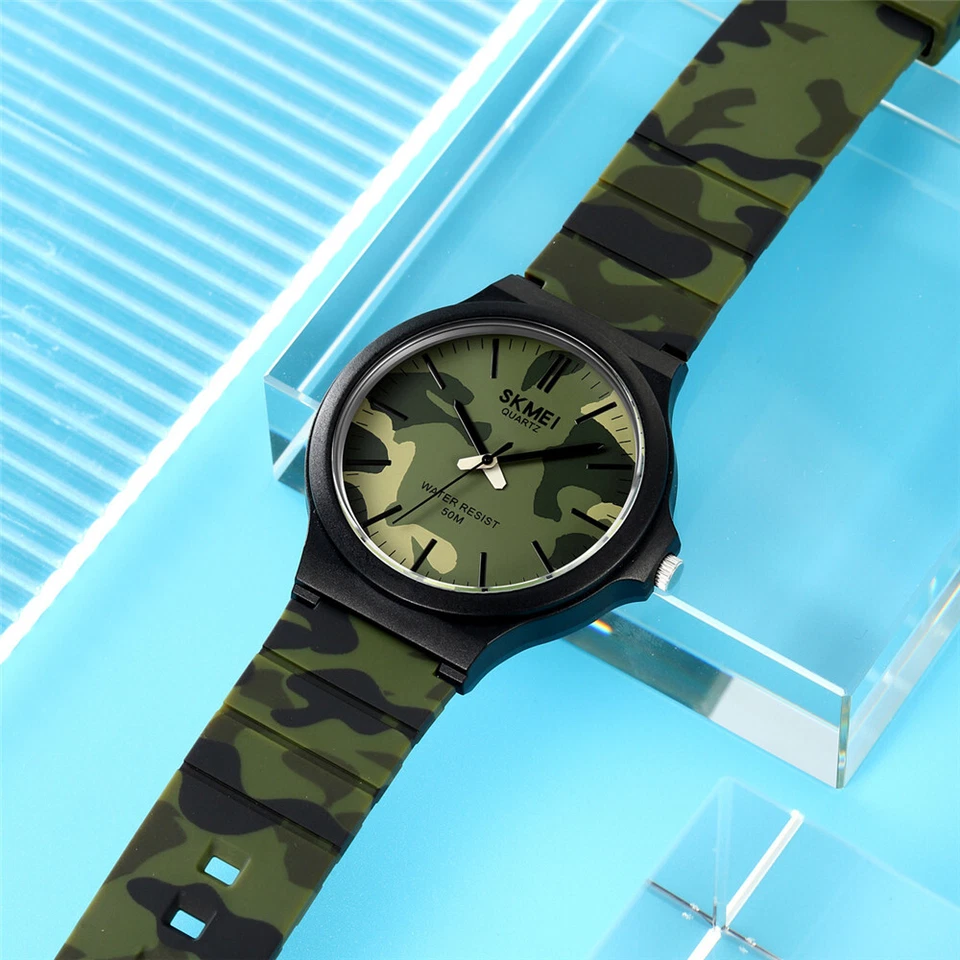 SKMEI Hombres Moda Niños Niñas Banda de Silicona Impermeable Deportes Cuarzo Relojes de Pulsera Foto 2 de 4