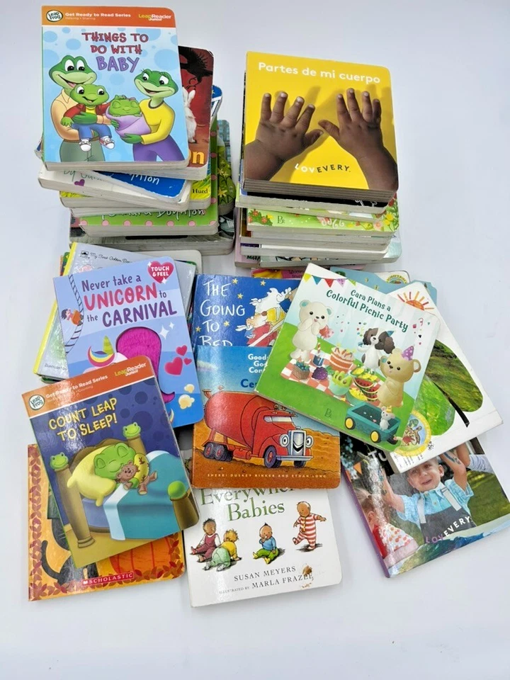 Lot of 100 - Board Books for Children's/ Toddler Babies/Preschool/Daycare - Image 2 of 4