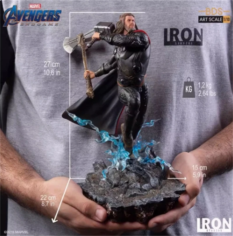 Iron Studios Avengers Endgame Thor Escala 1/10 10.6" Figura Modelo Estatua Decoración Foto 2 de 4