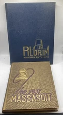 2 Vintage Yearbooks 1951 Springfield MA “Massasoit” & 1969 Henniker NH“Pilgrim”