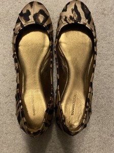 banana republic leopard flats