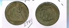 1875 S LIBERTY SEATED SILVER HALF DOLLAR GOOD 2741T