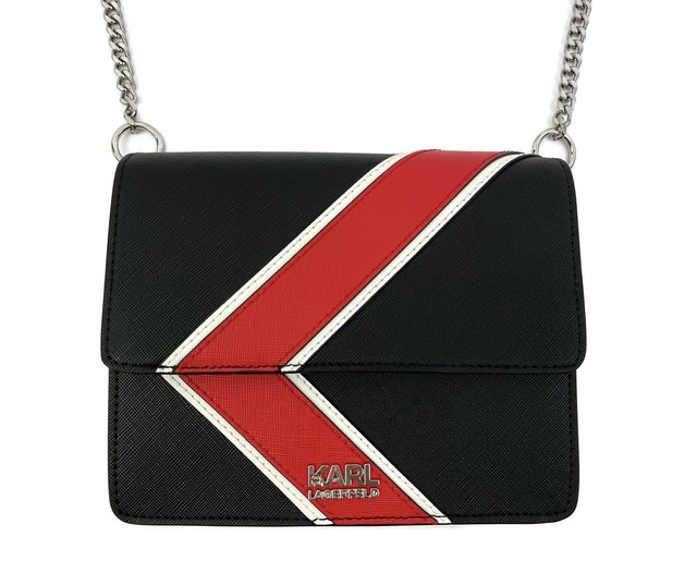 karl lagerfeld red crossbody bag