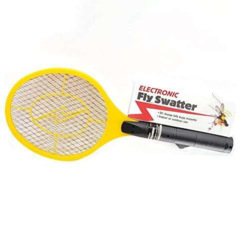 Electronic Fly Swatter Handheld Bug Zapper Racket DC Charge Instant