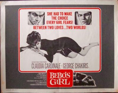 BEBO'S GIRL La Ragazza di bubbe half sheet poster 22x28 CLAUDIA CARDINALE 1964