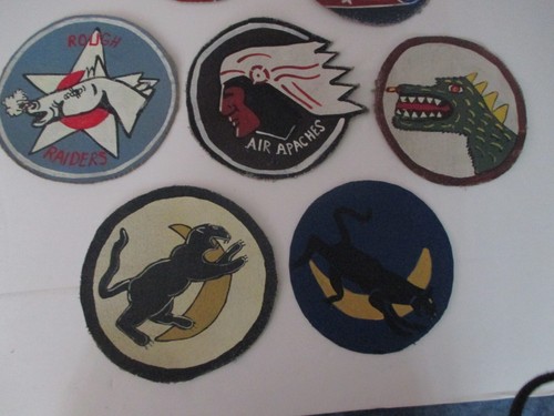 WWII USAAF SEVEN PATCH GROUP 345 TH BOMB GROUP AIR APACHES FLIGHT JACKET PATCH - Picture 3 of 3