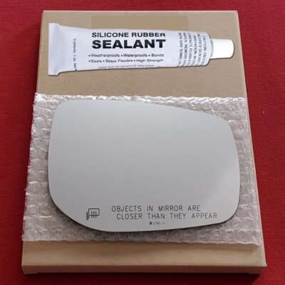 Mirror Glass + Silicone For Impreza, Outback, Legacy Passenger Side - Heated