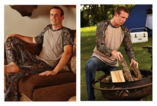 Men's Camouflage Raglan Shirt by WILDERNESS DREAMS