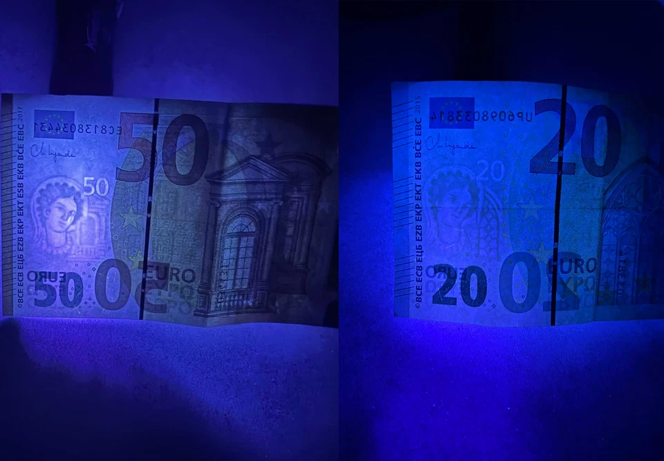 Lampe Torche UV Led UltraViolet 395 Nm Détecteur Faux Billets + Piles Incluses - Photo 2/4