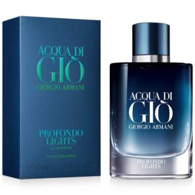 GIORGIO ARMANI ACQUA DI GIO PROFONDO LIGHTS EDP SPRAY FOR MEN 1.35 FL OZ NEW