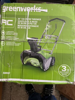 GreenWorks 20-inch Corded Electric Snow Blower