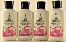 QTY 4 - Bath  Body Works ROSE CHAMPAGNE Body Lotion Moisturizer Cream 8oz