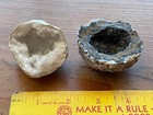 1 PAIR Quartz and Agate Crystal Geode Half Display Stones ~ Natural/Rough — photo 1