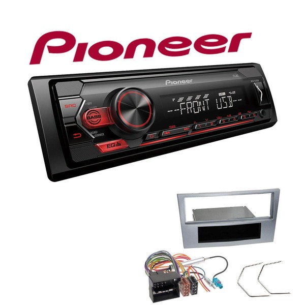 Pioneer 1-DIN Autoradio USB AUX Android Einbauset FüR Opel Astra H Matt Chrom-image